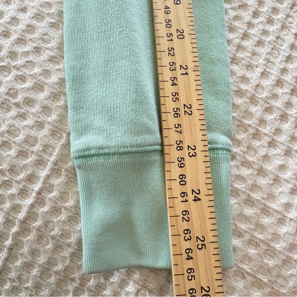Y2K PINK Victoria's Secret Mint Green 'LOVE PINK' Quarter-Zip Sweatshirt Sz M - Picture 15 of 16